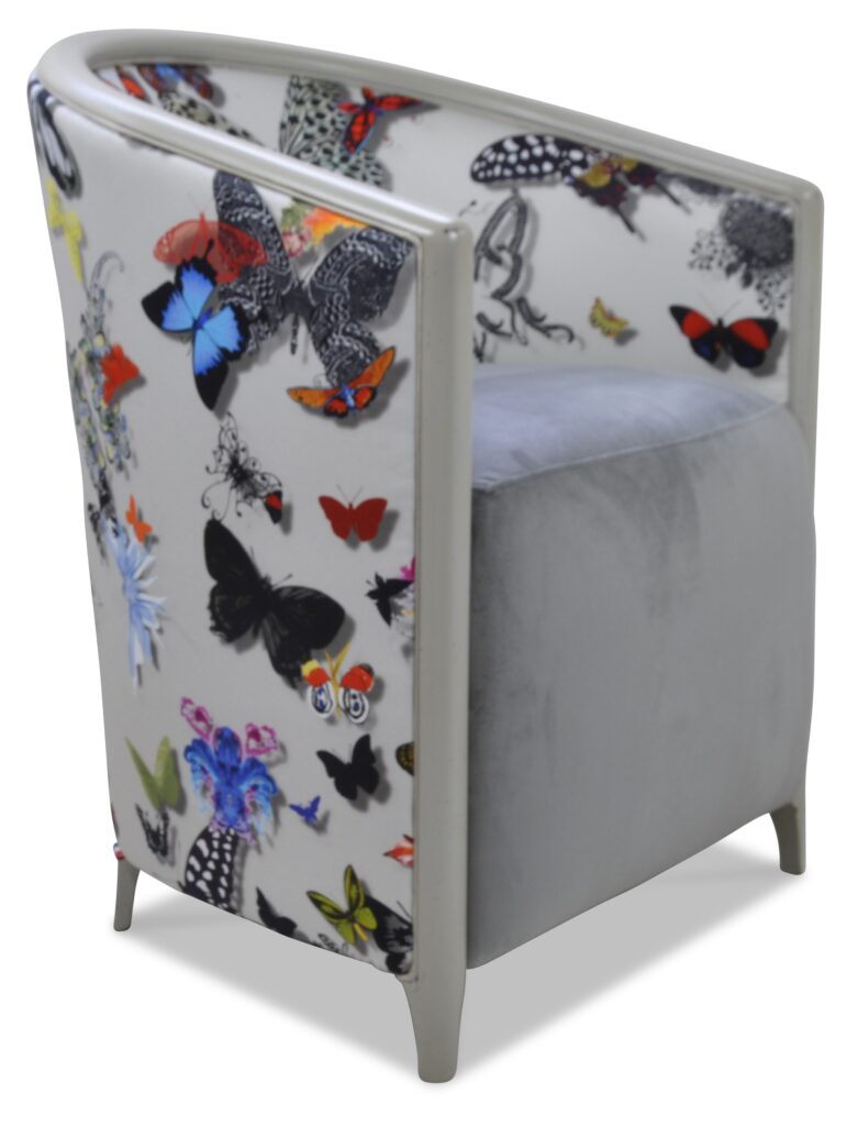 BEN gris excellence tissus assise brunei 5 dossier papillon blanc