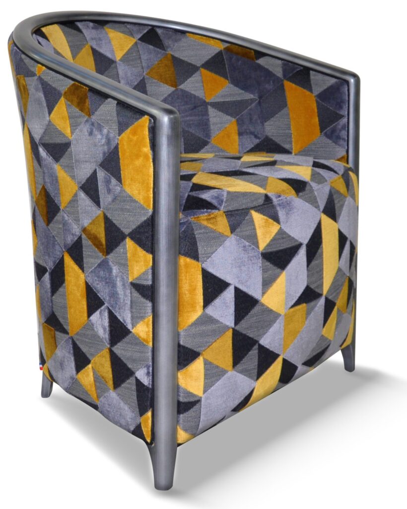 BEN laque vieil argent tissu idaho