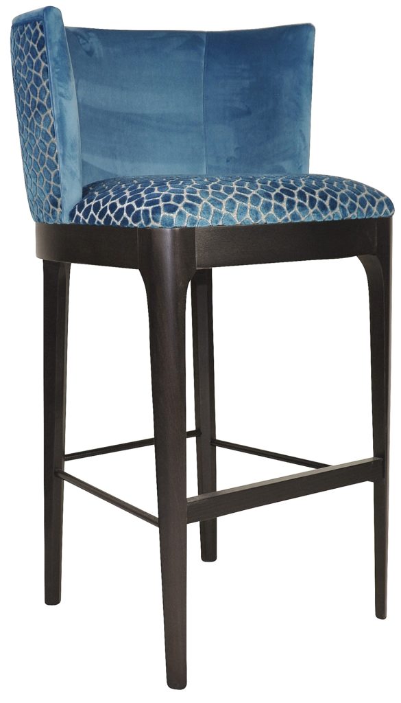 TABOURET ANITA wengé EH tissu ento et brunei 37