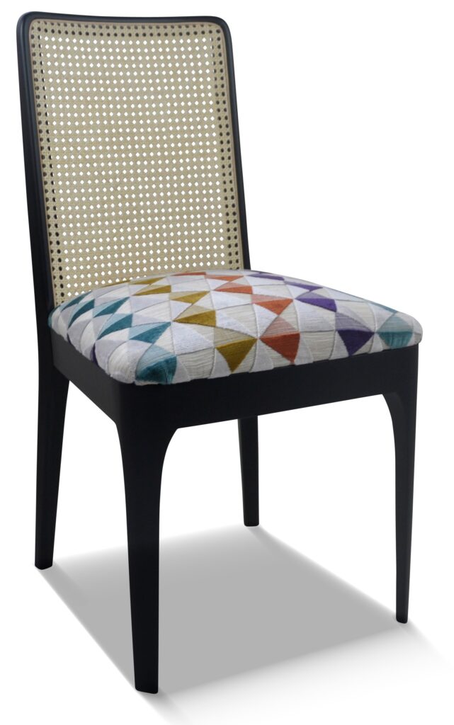 AUGUSTINE DOS CANNÉ laque noire tissu louisianne