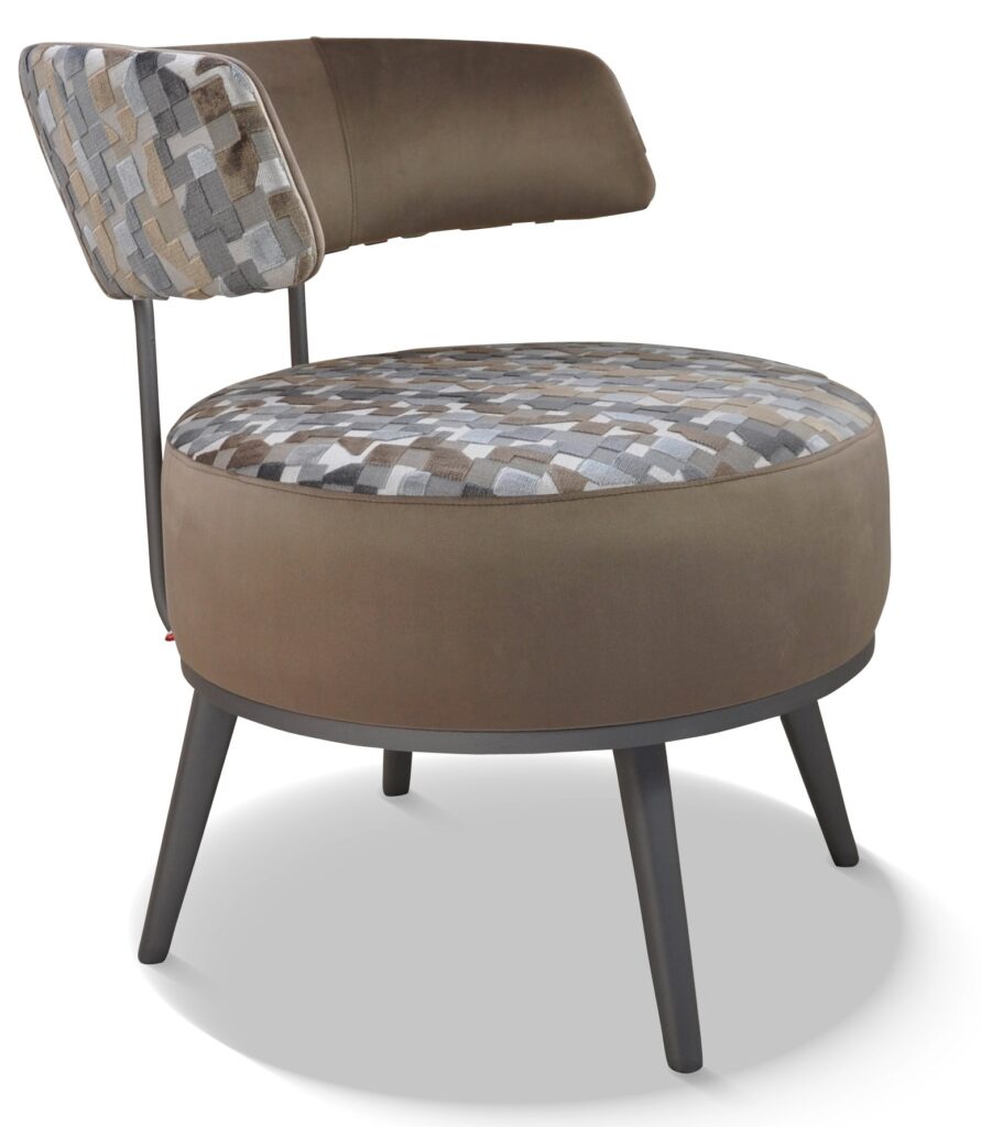 LOLA laque alu tissus dos arrière et dessus assise indiana clair dos avant et devanture d'assise brunei 10