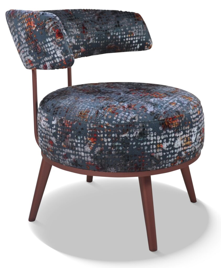 LOLA laque cuivre tissu scintillant