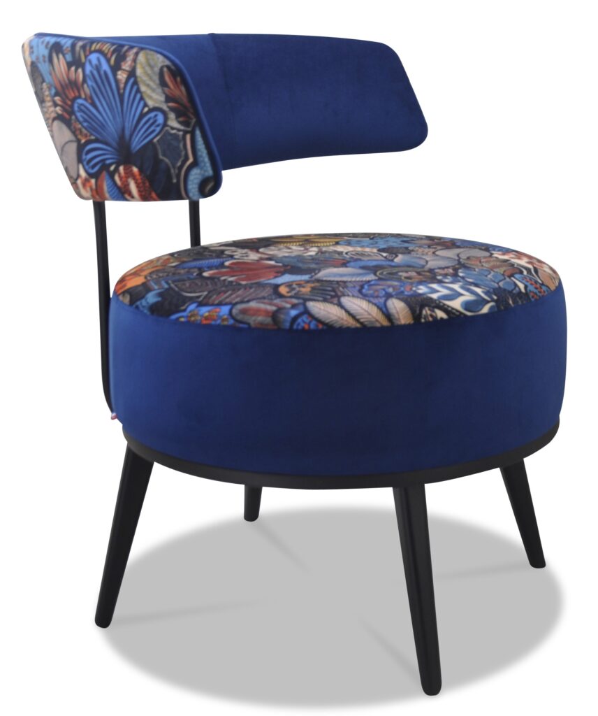 LOLA laque noire tissus dos arrière et dessus assise josephine devanture et dos avant brunei 32