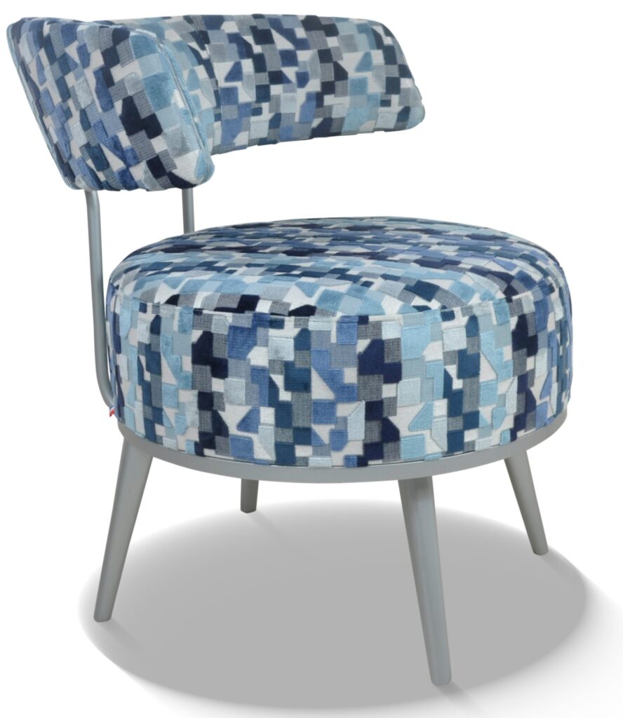 LOLA laque alu tissu indiana bleu