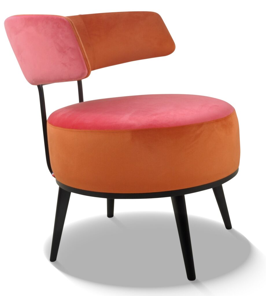 LOLA laque noire tissus devanture assise et devant dossier brunei 19 dessus assise et dos arrière brunei 20