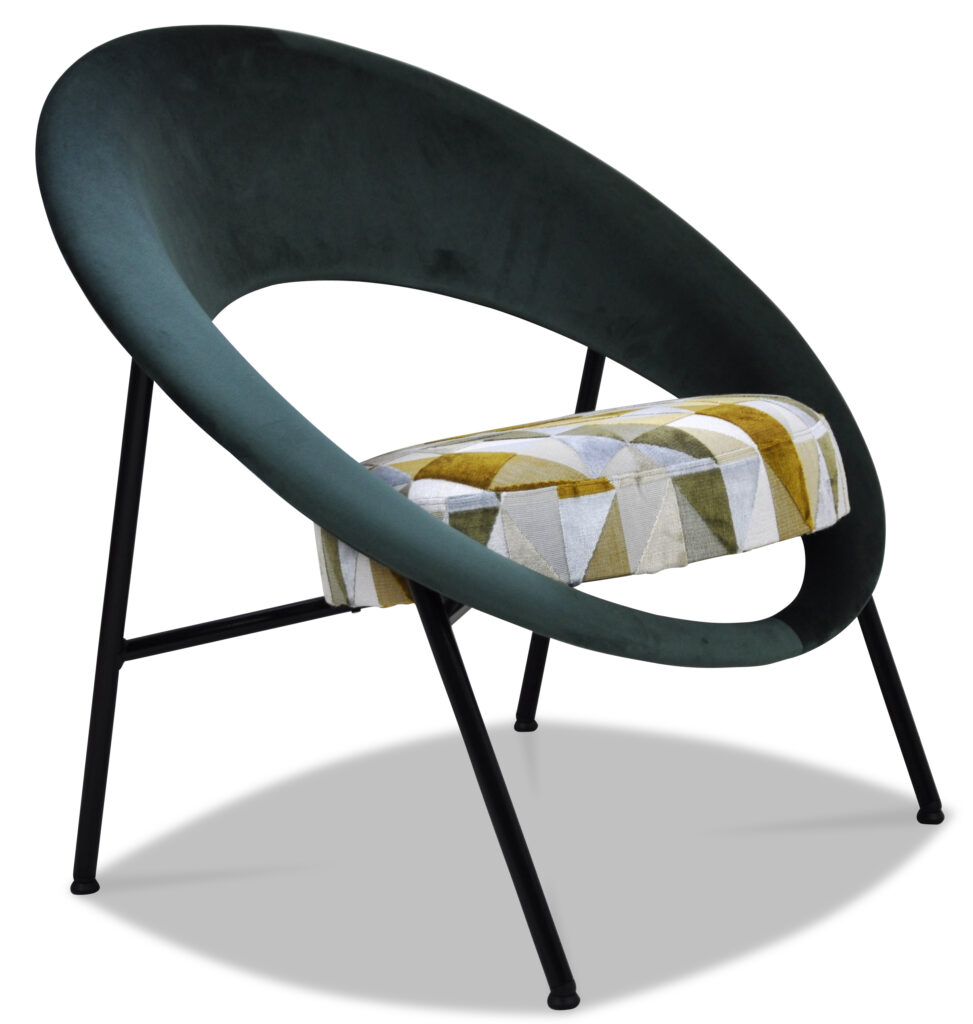 SATURN 71 laque noire tissus dossier brunei 45 assise georgia