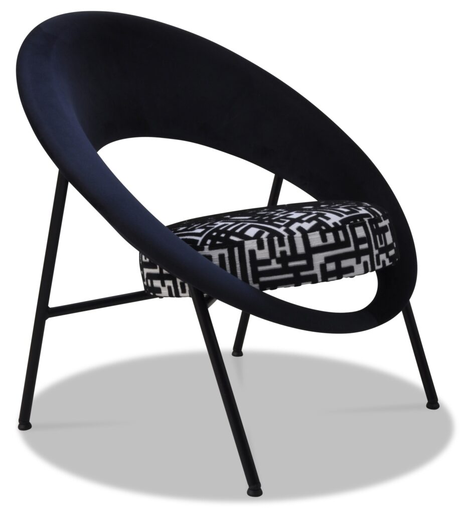 SATURN 71 laque noire tissus assise nymphe dossier brunei 1