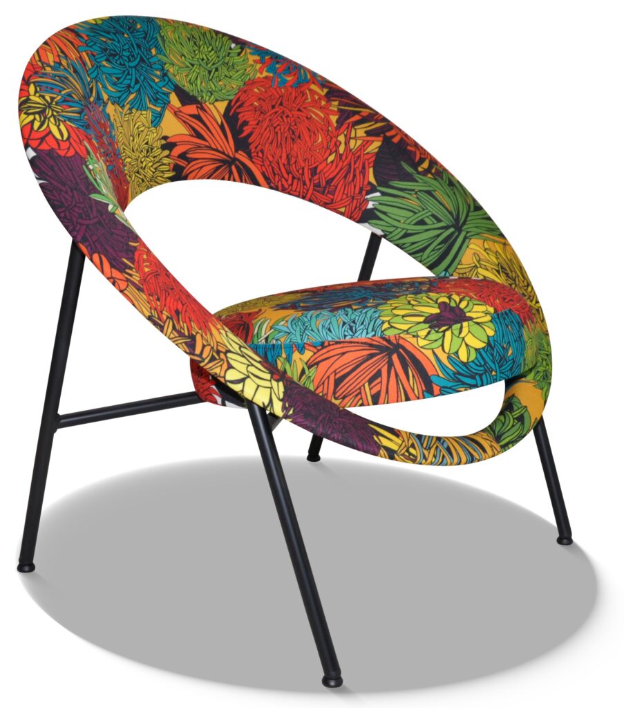 SATURN 71 laque noire tissu lia multi