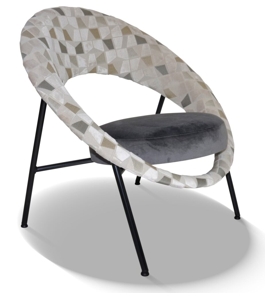 SATURN 71 laque noire tissu dossier utah assise brunei 3