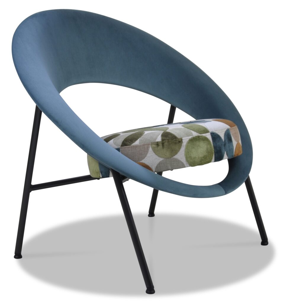 SATURN 71 laque noire tissu dos brunei 39 assise orla