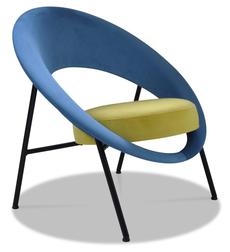 SATURN 71 laque noire tissus assise brunei 41 dossier brunei 41