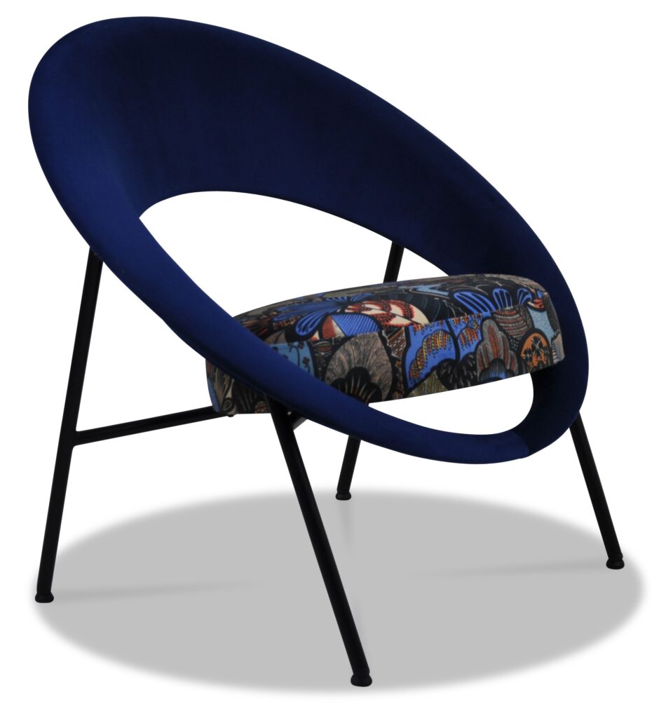 SATURN 71 laque noire tissus assise Joséphine dossier brunei 32