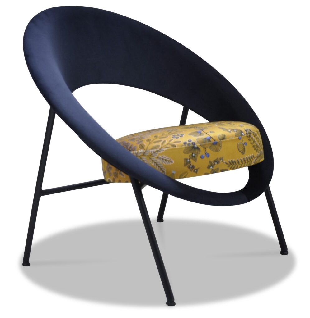 SATURN 71 laque noire tissus assise phenix dossier brunei 32