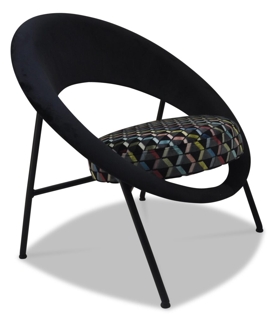 SATURN 71 laque noire tissus assise splendide noire dossier brunei 1