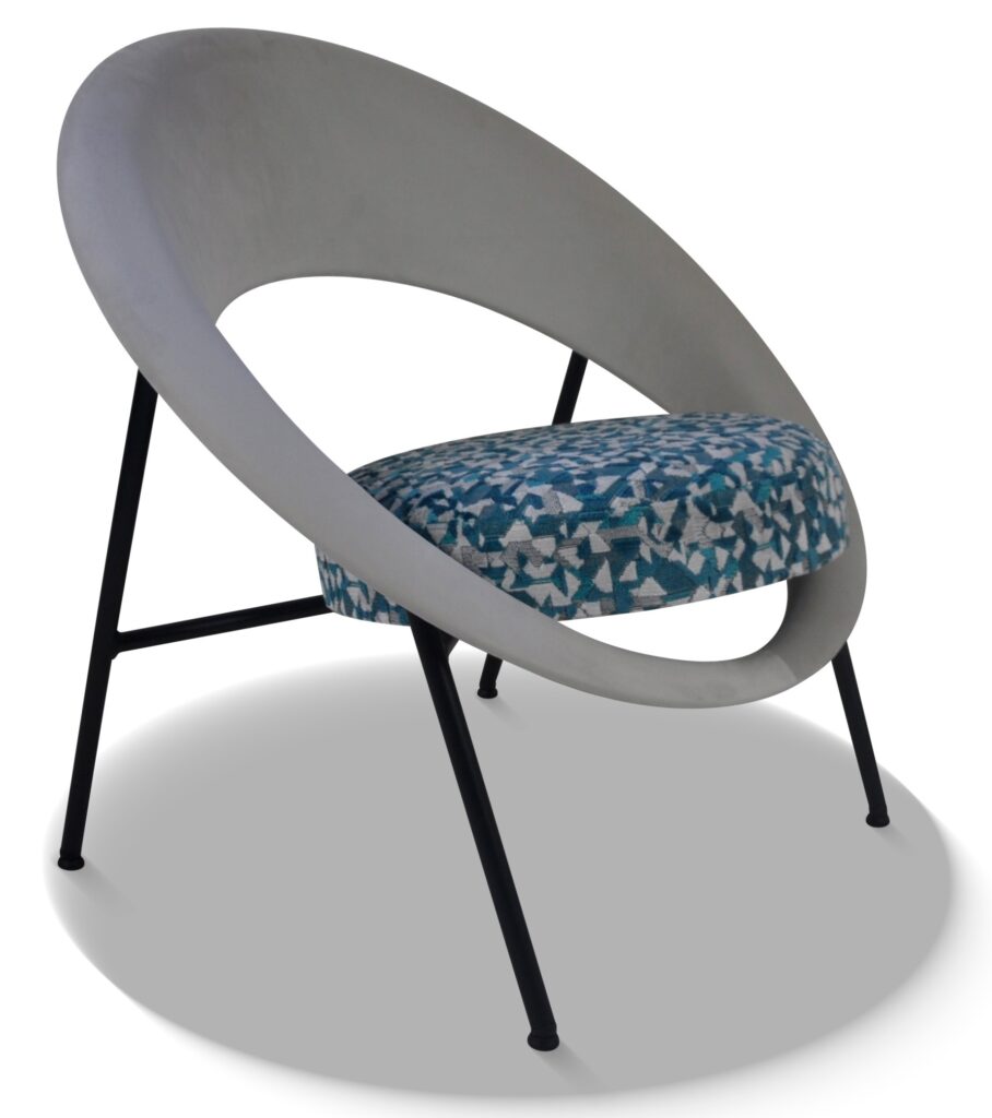 SATURN 71 laque noire tissus brunei 5 (dossier) californie (assise)