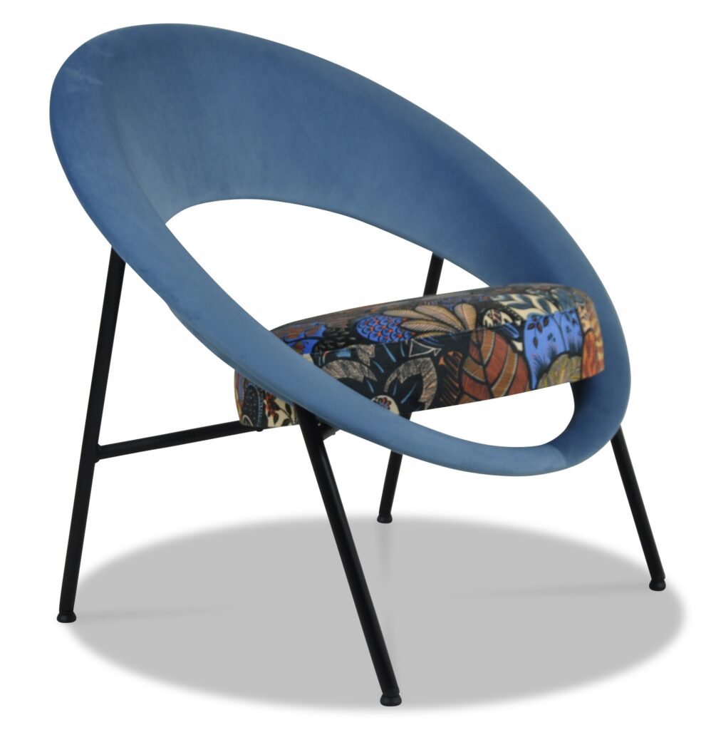 SATURN 71 laque noire tissus dossier brunei 36 assise josephine