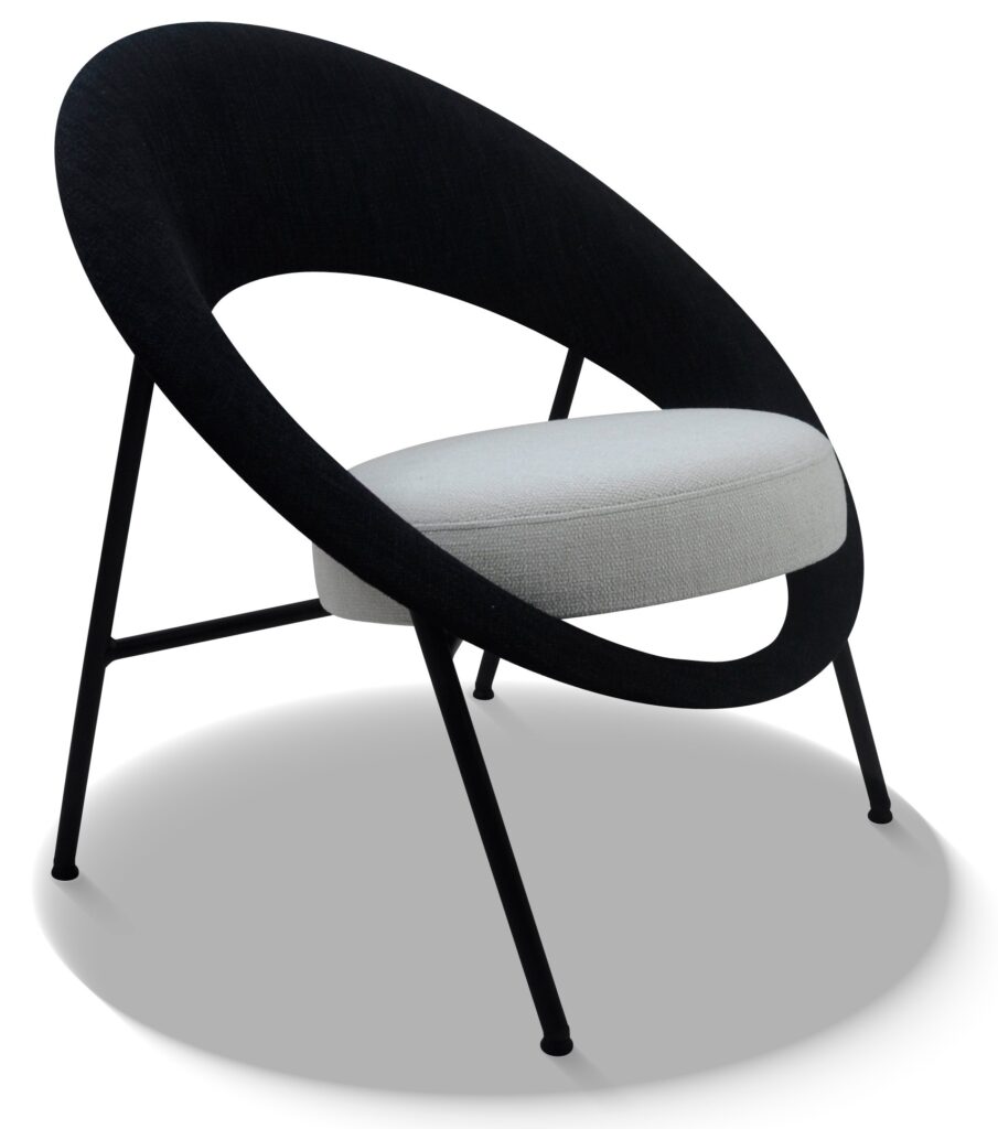 SATURN 71 laque noire tissus assise saima 00 dossier saima 40