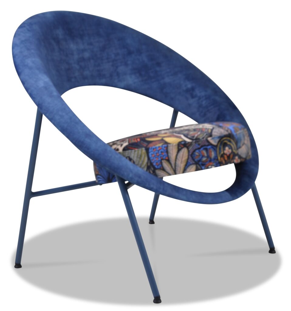 SATURN laque noire tissus assise josephine dossier nagore 20