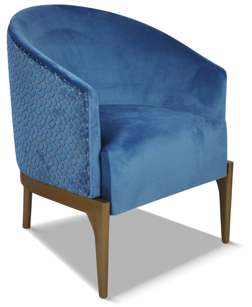 VICTOR laque vieil or tissu intérieur brunei 37 et tissu extérieur ento bleu