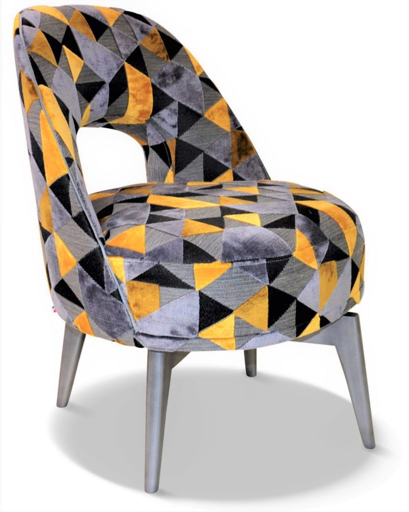 HUGO laque vieil argent tissu idaho