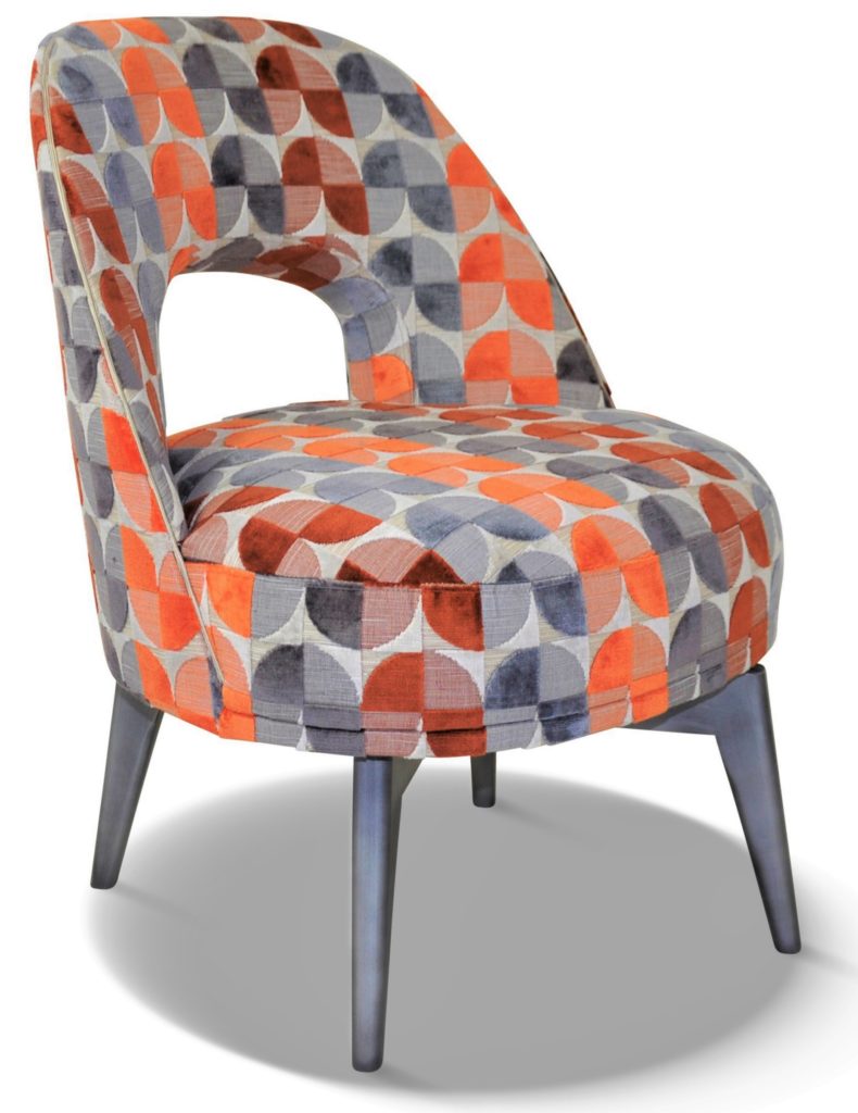 HUGO laque vieil argent tissu mississipi orange