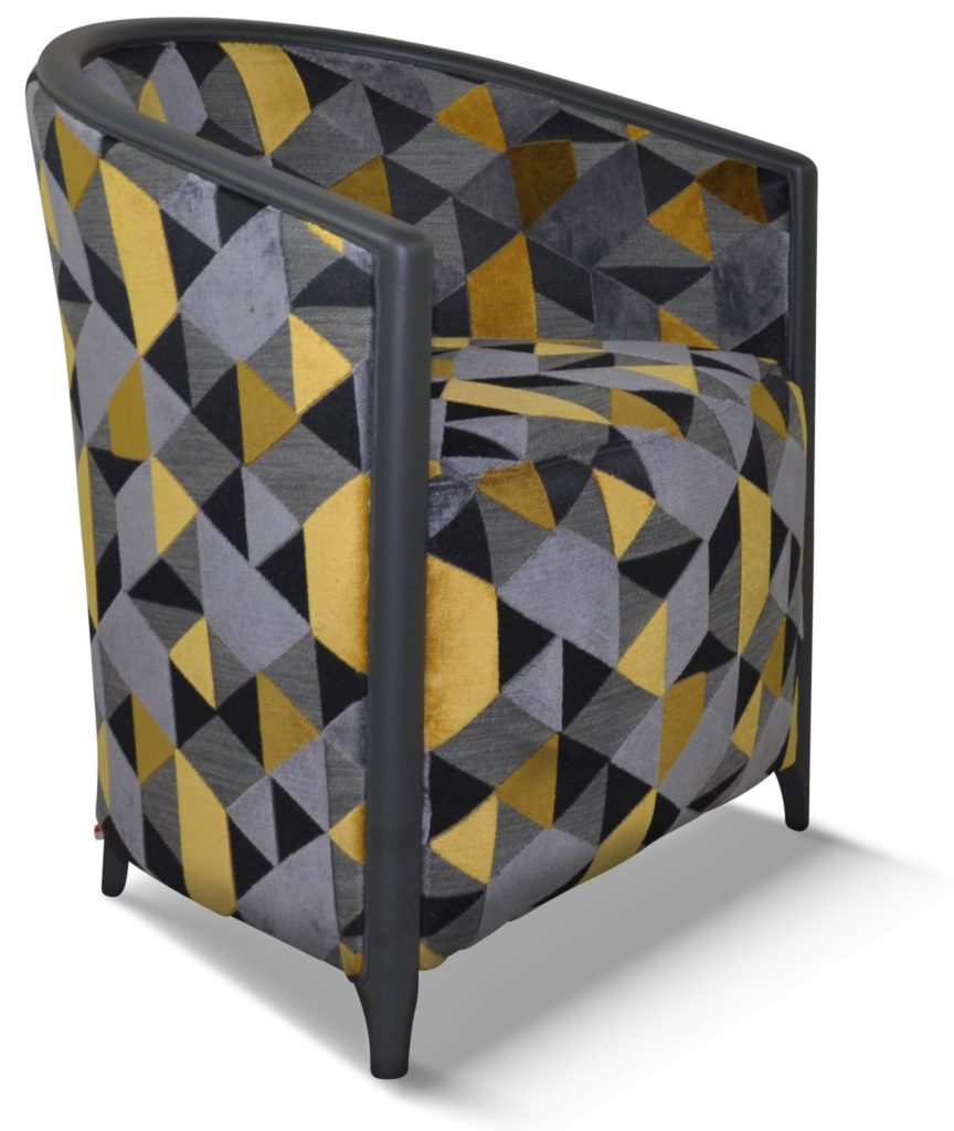 BEN laque anthracite tissu idaho