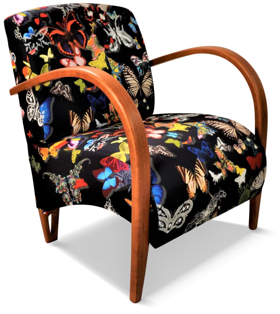 NIELS teinte EH tissu papillon noir de Christian Lacroix