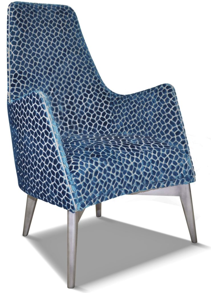 HARRY laque alu tissu ento bleu