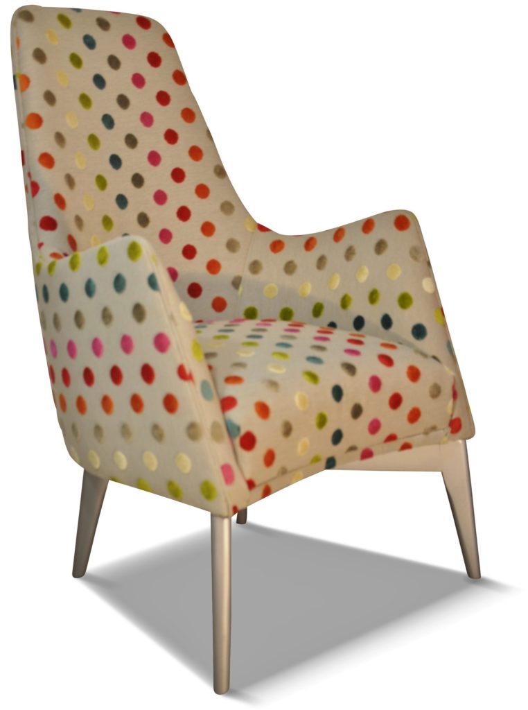 HARRY laque alu tissu revue pois