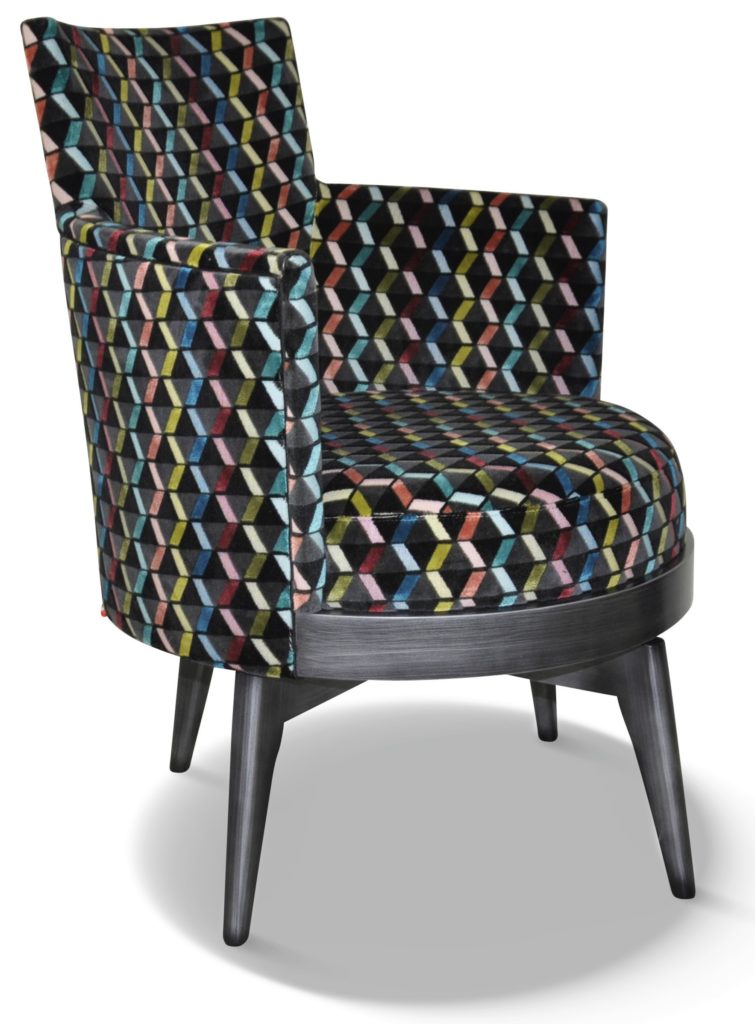 MATHIS laque vieil argent tissu splendide noir