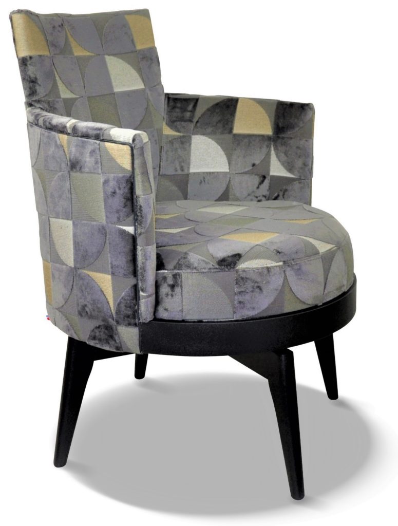 MATHIS laque noire tissu oregon