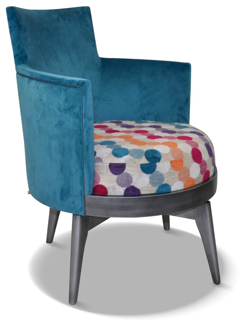 MATHIS laque vieil argent tissu assise nevada et tissu dossiers en brunei 37