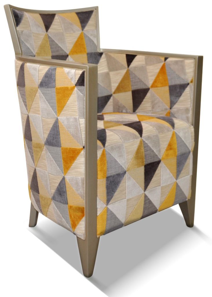 NATHAN laque étaint tissu floride jaune