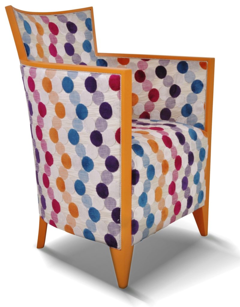 NATHAN laque orange tissu nevada