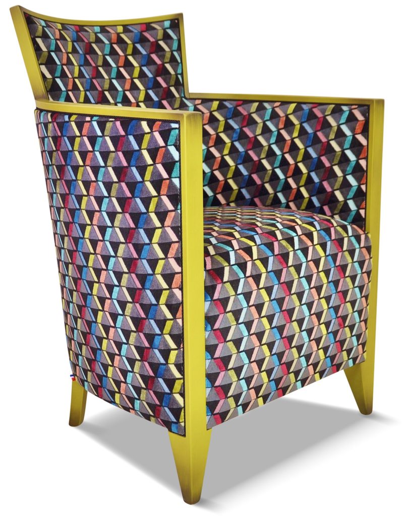 NATHAN laque vert 1 patiné tissu splendide noir