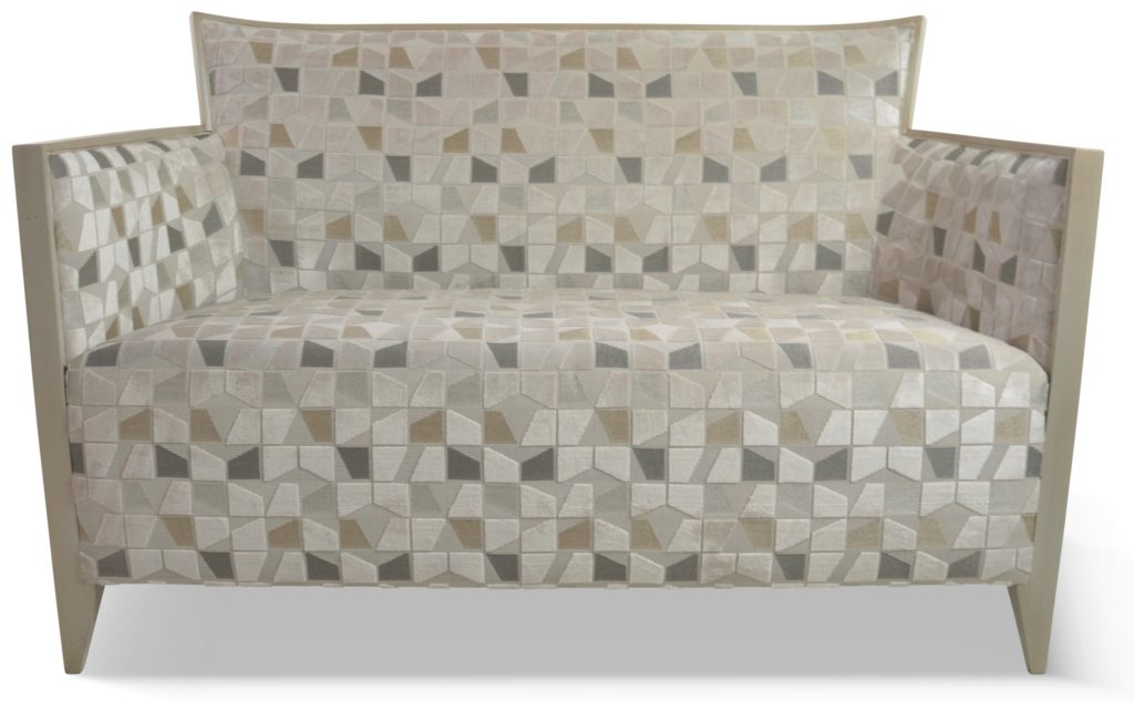 NATHAN canapé laque étain tissu utah