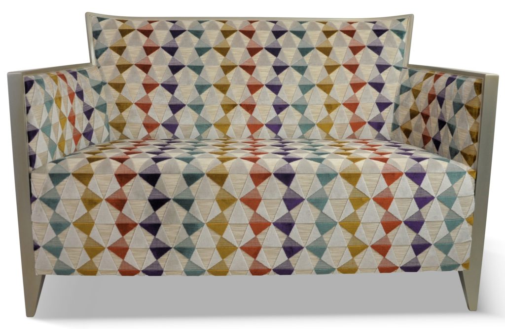 NATHAN canapé laque étain tissu louisiane