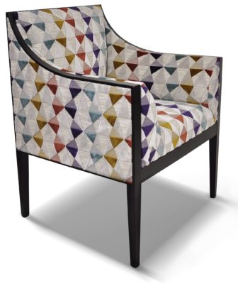 GUILLAUME laque noire tissu louisianne