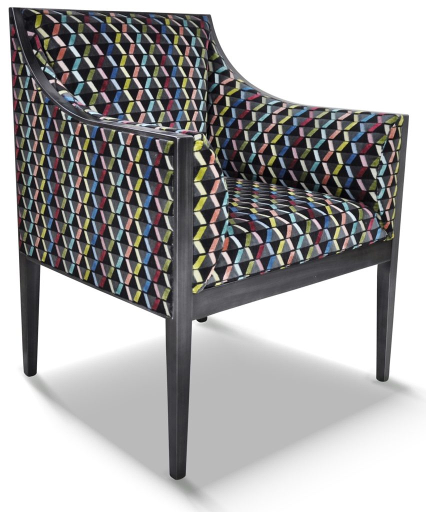 GUILLAUME laque vieil argent tissu splendide noir