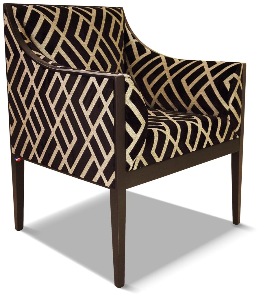 GUILLAUME laque noire losange noir