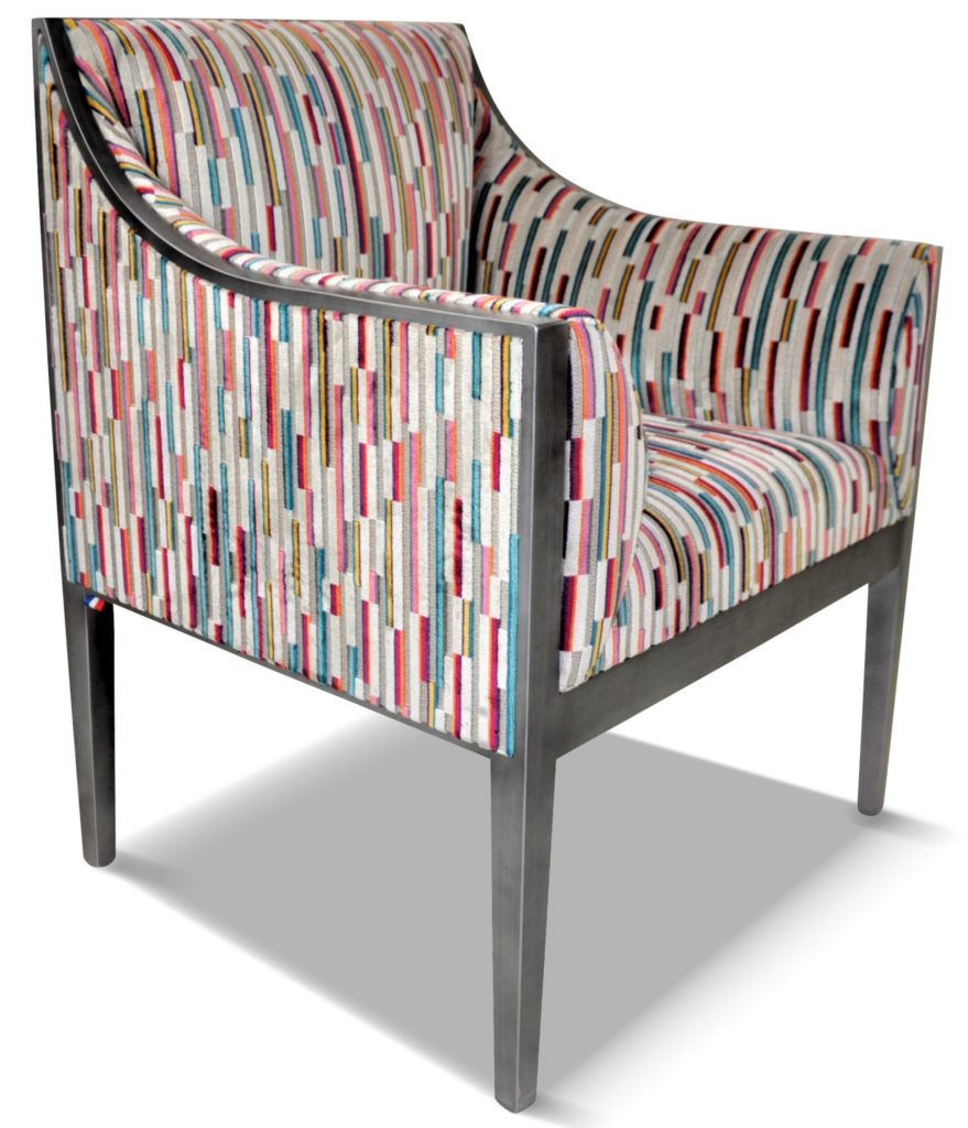 GUILLAUME laque vieil argent tissu tempo