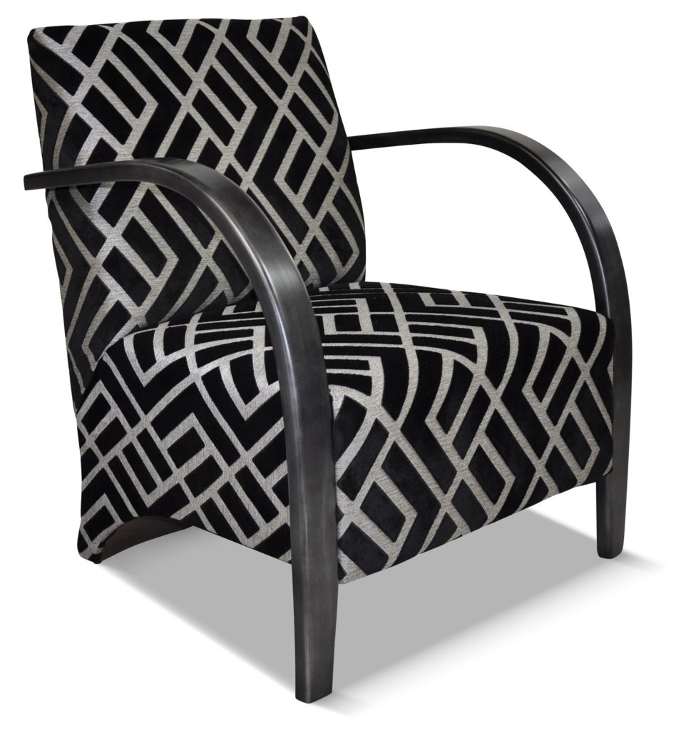 JOHAN laque oxyde tissu losange noir