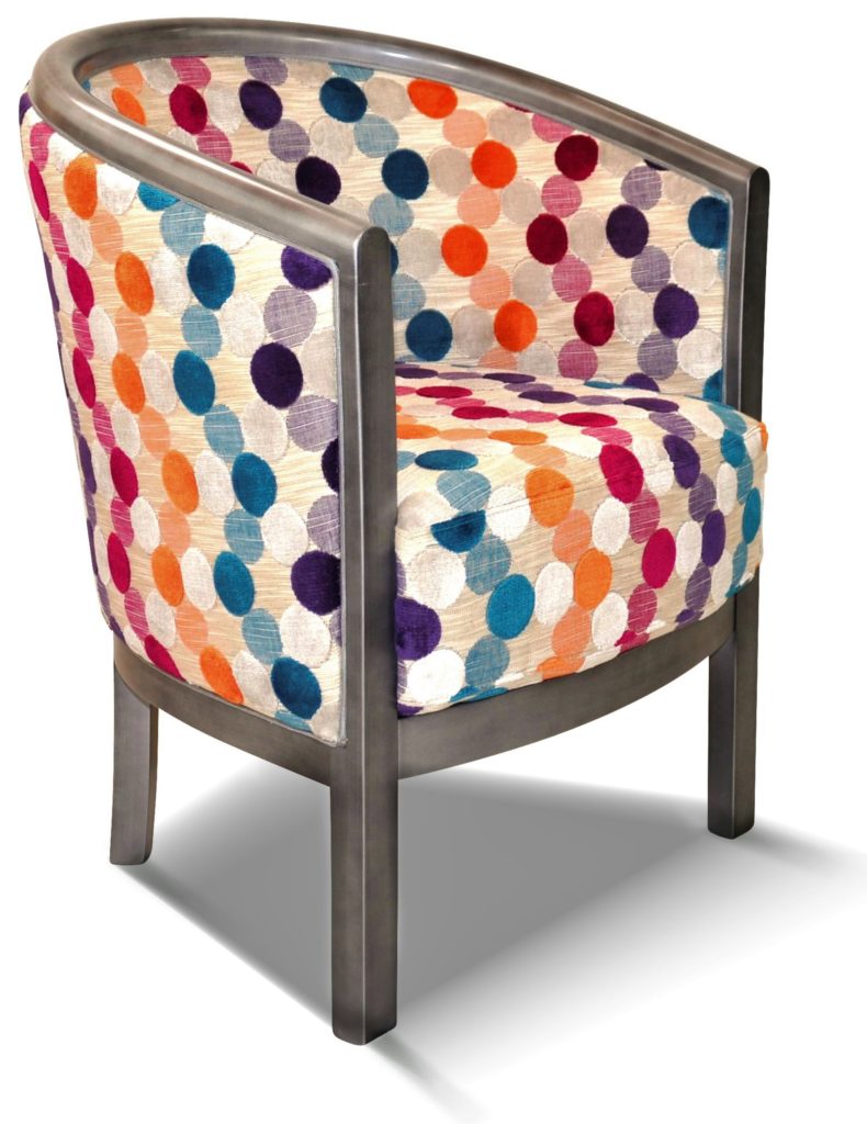 Julien laque vieil argent tissu nevada