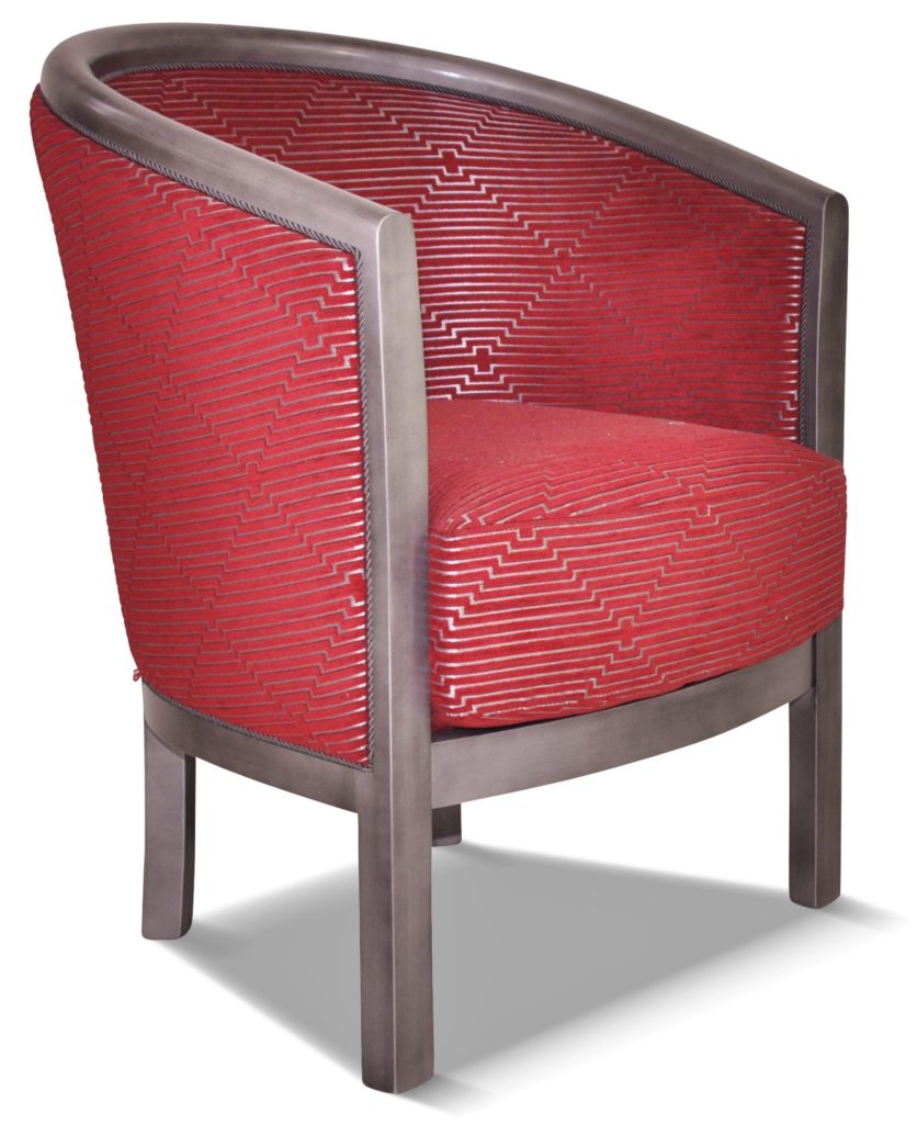 JULIEN laque vieil argent tissu fraze