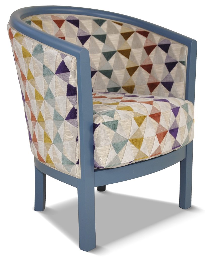 JULIEN laque bleu métal tissu louisiane