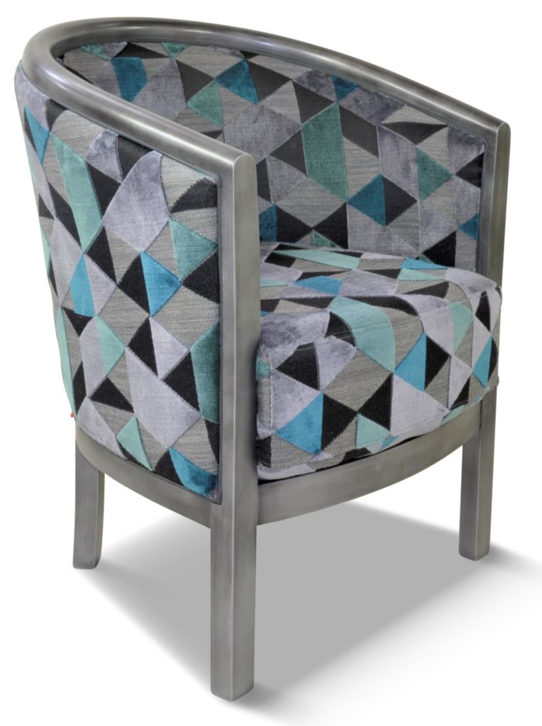 JULIEN laque vieil argent tissu arizona