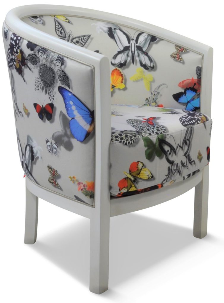 JULIEN laque blanche tissu papillon blanc de Christian Lacroix