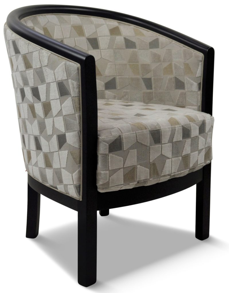 JULIEN laque noire tissu utah