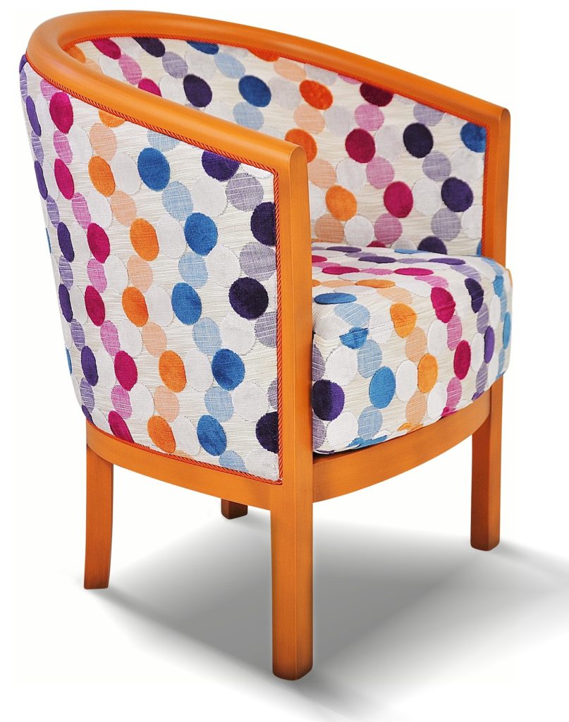 JULIEN laque orange patiné tissu nevada