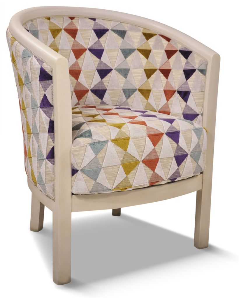 JULIEN laque blanc patiné tissu louisianne